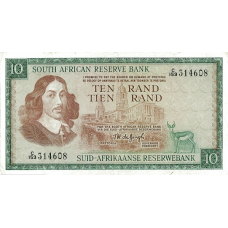 P113b South Africa - 10 Rand Year ND (1966-1976)